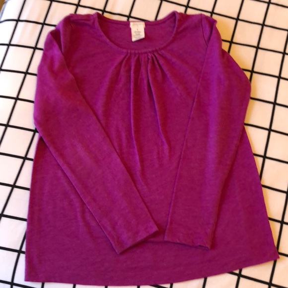 J Crew Long Sleeve Swing Top we the Gathering Detail at Neck